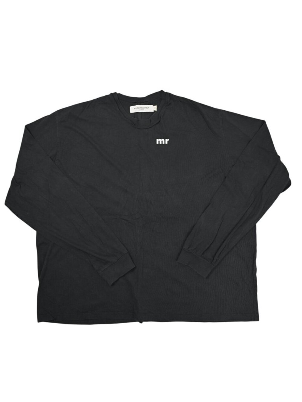 Mr. Completely Long Sleeve Logo Tee in Black